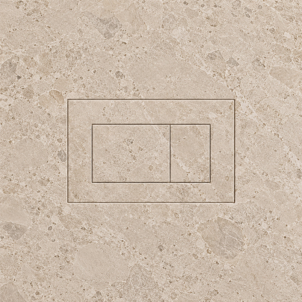 Concealed cistern flush plate installation diagram