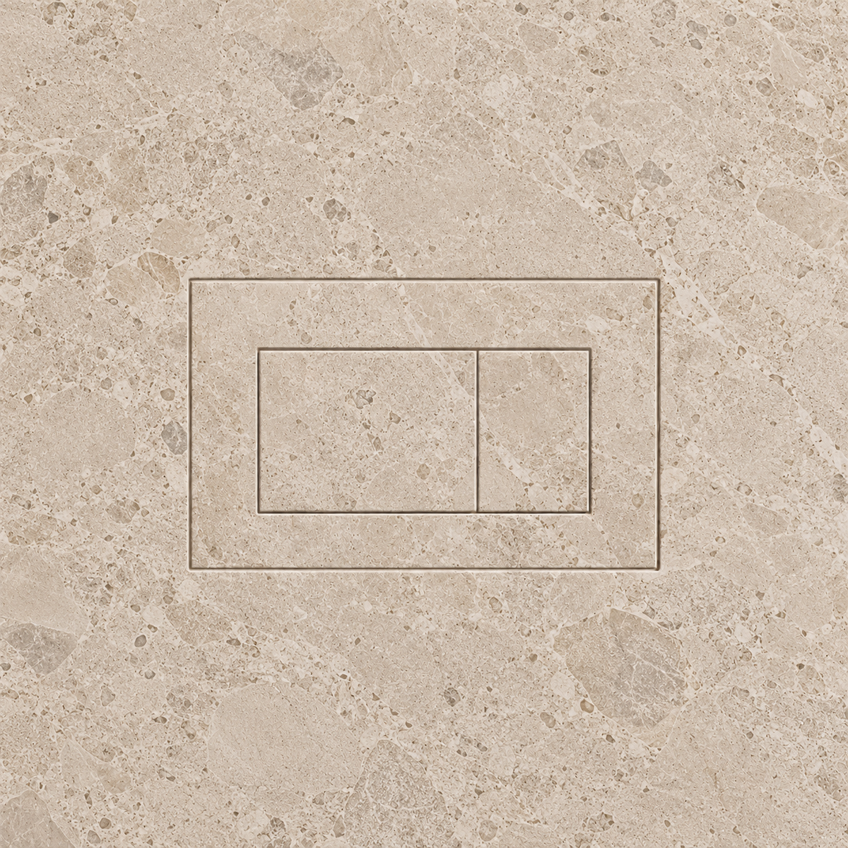 Concealed cistern flush plate installation diagram