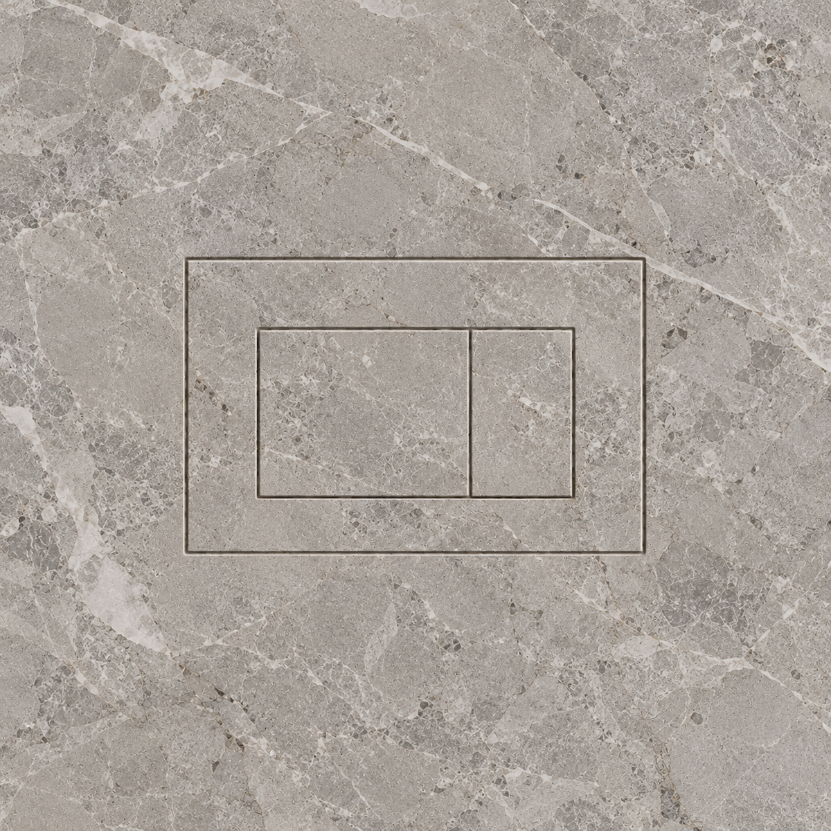 Recessed flush plate mechanism, stainless steel components